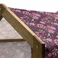 thumbnail image 5 of Flower Pet House, Modern Design Watercolor with Floral Leaf Seemed Ombre Style Print, Outdoor & Indoor Portable Dog Kennel with Pillow and Cover, 5 Sizes, Purple White, by Ambesonne, 5 of 5