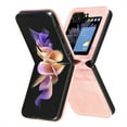 thumbnail image 2 of ELEHOLD Leather Case for Samsung Galaxy Z Flip5 2023,Shockproof Premium PU Leather Emboosed Pattern Slim Lightweight Anti-Scratch Case Cover for Samsung Z Flip5 5G,Pink, 2 of 8
