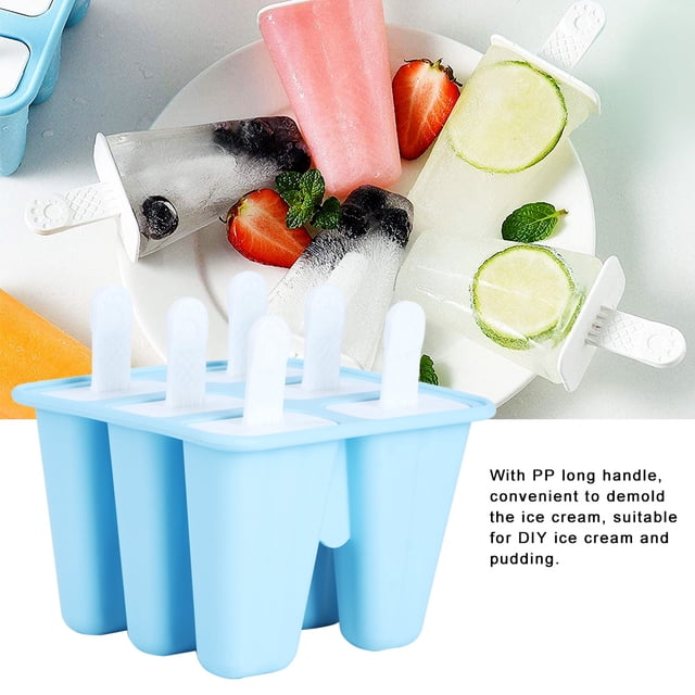 Molde Para Helado, Molde De Silicona, Accesorios De Cocina, Moldes Para Helado Reutilizables Hechos En Casa, Color Azul