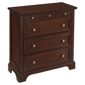 Home Styles The Aspen Collection Drawer Chest Rustic Cherry Black