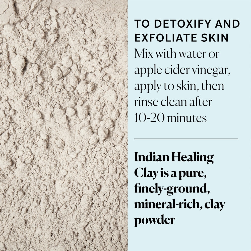 Sky Organics Indian Healing Clay with Detoxifying Bentonite Clay, 16 oz.