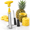 Yellow, variant on Yellow Stainless Steel Dual Electric Manual Pineapple Corer Slicer Remover Kitchen Tool