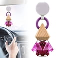 thumbnail image 2 of CSSJKYJ 2PCS Car Air Freshener Hanging, Purple Scent Drift Car Air Freshener, Wooden Fragrance Expanding Bottle Cap, 10ml Per Bottle, Used for Car Decoration and Fresh Air, 2 of 5