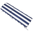 thumbnail image 4 of Striped Blue 2-Pack Outdoor Chaise Lounge Cushions, 5'' Thick Olefin Patio Cushions with Removable Covers, Fade Resistant & Water Resistant Chaise Cushions for Poolside Furniture, Fits 72-74''Lounges, 4 of 10