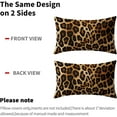 thumbnail image 5 of Leopard Print Throw Pillow Covers - Cheetah Pillow Covers Set of 2 Animal Pillows Case 12x20 Wildlife Decorative Pillowcase for Bed Living Room Chair Sofa Outdoor, 5 of 6