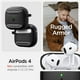 thumbnail image 2 of Funda protectora para AirPods 4 con mosquetón Spigen Rugged Armor, 2 of 7