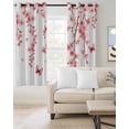 thumbnail image 2 of Cherry Blossoms Blackout Curtains 96 Inches Long for Bedroom, Spring Botanical Flowers Watercolor Thermal Insulated Room Darkening Black Out Window Curtain Panels Grommet Drapes for Living Room, 2 of 8