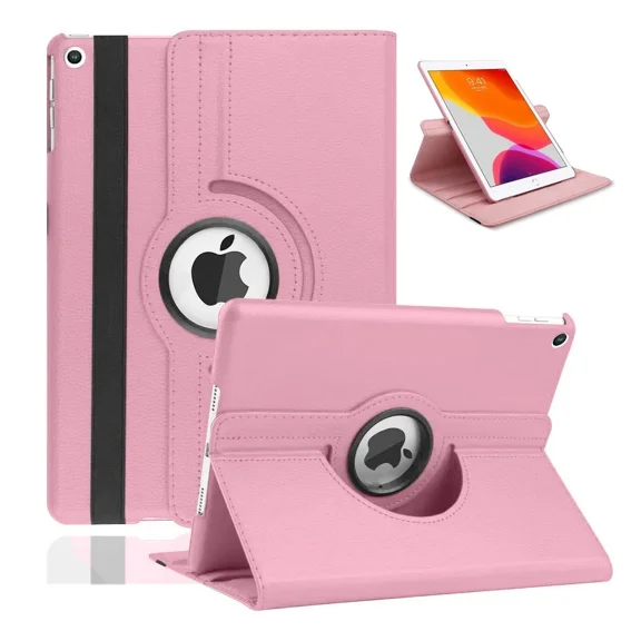 For Apple iPad 7th 8th 9th 10.2" Case 360 Degrees Rotating Leather Cover