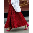 thumbnail image 3 of Falda larga de pétalos de moda de invierno y otoño de Bornladies, vestido de noche inspirado en el diseño de las mujeres, falda de cintura alta única y elegante para dama, 3 of 5