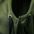 thumbnail image 4 of TFEOQRY Hooded Sweatshirts for Men Casual Zipper Jackets with Pockets Long Sleeve Hooded Tops Olive Green, 4 of 7