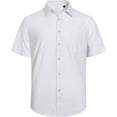 thumbnail image 3 of Men's Cotton Linen Short Sleeve Shirts Casual Lightweight Button Down Shirts Vacation Beach Summer Tops with Pocket, 3 of 6