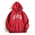 thumbnail image 3 of Los Angeles Hoodies for Women 2025 Long Sleeve Cute Y2K Graphic Hoodie with Pockets Hooded Sweatshirt Women Pullover, 3 of 4