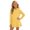 00-Yellow102, variant on Lullu Girls Fall Hoodie Dress Long Sleeve Ruffle Hooded Sweatshirt Dress, Black, Sizes 3-8