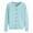 Light Blue, variant on Women's Cardigan Womens Basic Crew Neck Long Sleeve Button Down Cardigan