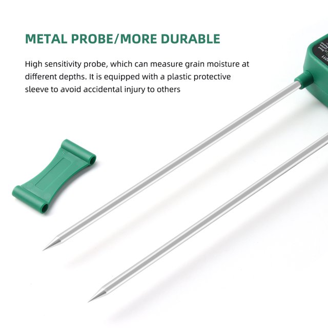 Moisture tester,Voice Alarm Metal Sensitivity Tester Rice Kinds Moisture Meter Metal Be Sensitivity Cereal 14 Kinds Meter Voice Alarm Rice Wheat Bean Tester Rice Wheat Moisture Meter Voice Laoshe