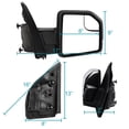 thumbnail image 3 of Spec-D Tuning Chrome Power + Heated + LED Turn Signal Right Passenger Side Mirror Compatible with 2015-2020 Ford F150 F-150, 3 of 7