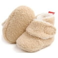 thumbnail image 6 of Unisex Newborn Baby Cozy Fleece Booties Stay On Slippers Soft Shoes Non Slip Infant Boys Girls Winter Warm Shoes, 6 of 10