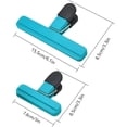 thumbnail image 3 of 12 Piezas Clips para Bolsas de Alimentos,Pinzas de Cierre Hermético para Cocina,6 Grandes (15.5cm) y 6 Pequeñas (7.8cm),Material ABS Antideslizante,Multicolor,Ideal para Pan, Snacks, Congels y Más, 3 of 3