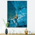 thumbnail image 2 of Designart ' Abstract Blue Marble Composition I ' Modern Canvas Wall Art Print, 2 of 4