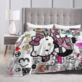 thumbnail image 5 of Hello Kitty Blanket, Super Soft Throw Blanket, Cozy Flannel Blankets For Boys Girls, Warm Blankets For Couch Sofa Bed, 40"X30", 5 of 9