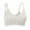 White, variant on ZSQDM Women Front Closure Comfortable Bra For Seniors Comfort Bras For Elderly No Wire Cotton Bras