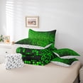 thumbnail image 6 of Castle Fairy Pixelated Blocks Miners Bedding Comforter Set,Futuristic King Bedding Sets, 6 of 8