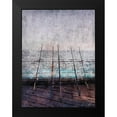 thumbnail image 2 of Brown, Denise 12x14 Black Modern Framed Museum Art Print Titled - Pier Fishing, 2 of 5