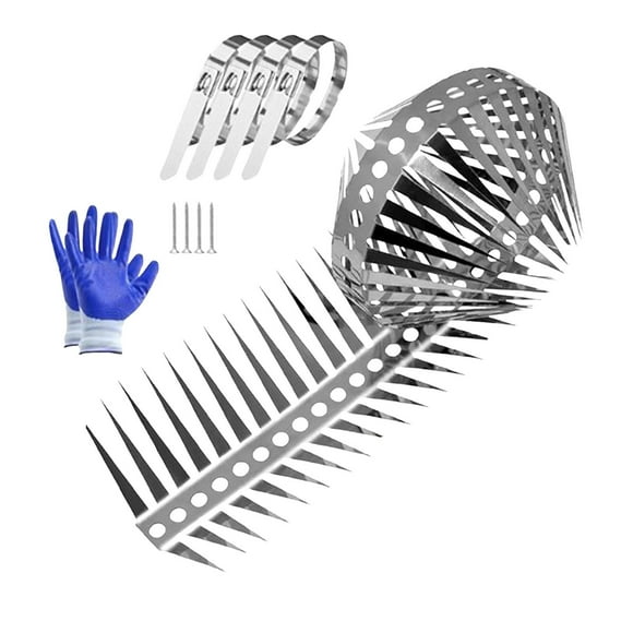 WUSUOWEI Bird Spikes, Anti Climb Fence Spikes Metal for Outdoor Walls, Garden Fences and Fruit Trees, Stainless Steel Bird Deterrents, Durable Home Use