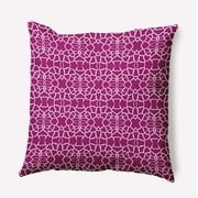 Simply Daisy 20" x 20" Tiny Giraffe Pattern Indoor/Outdoor Throw Pillow, Bright Pink (1 count)
