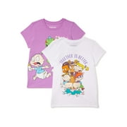 Nickelodeon Rugrats Girls Graphic T-Shirts, 2-Pack, Sizes 4-16