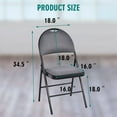 thumbnail image 2 of Costway 6 Pack Folding Chairs Portable Padded Office Kitchen Dining Chairs, 2 of 9