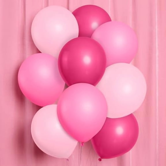Pink Birthday Balloon Set - 24 pk, 12" | Bachelorette Party Decorations, Bridal Shower, Birthday Party, Pastel Baby Shower, Engagement
