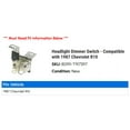 thumbnail image 2 of Headlight Dimmer Switch - Compatible with 1987 Chevy R10, 2 of 2