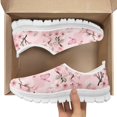 thumbnail image 3 of Chririnla Cherry Blossoms Butterfly Pink Slip on Loafers Shoes for Women Mesh Casual Running Shoes for Outdoor, 3 of 5