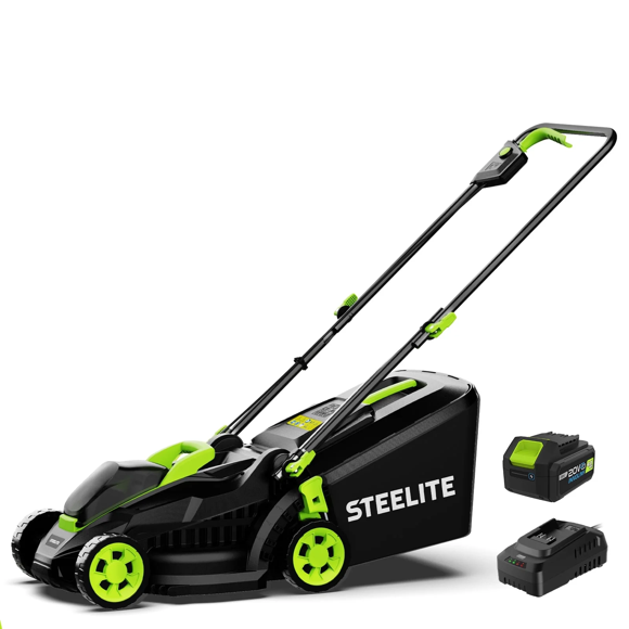 Refurbished Steelite AZDG500 13-Inch Cordless1V Electric Lawn Mowers with Brushless Motor