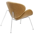 thumbnail image 3 of Modway Nutshell Upholstered Vinyl Lounge Chair in Tan, 3 of 4