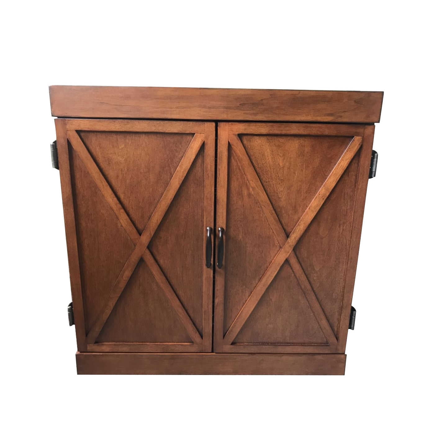 Hathaway Farmington Bristle Dartboard and Cabinet Set - Walnut Finish