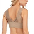 thumbnail image 3 of EIMELI Clearance!Women Lace Racerback Bralette Padded Deep V Neck Crop Top Seamless Bra, 3 of 5