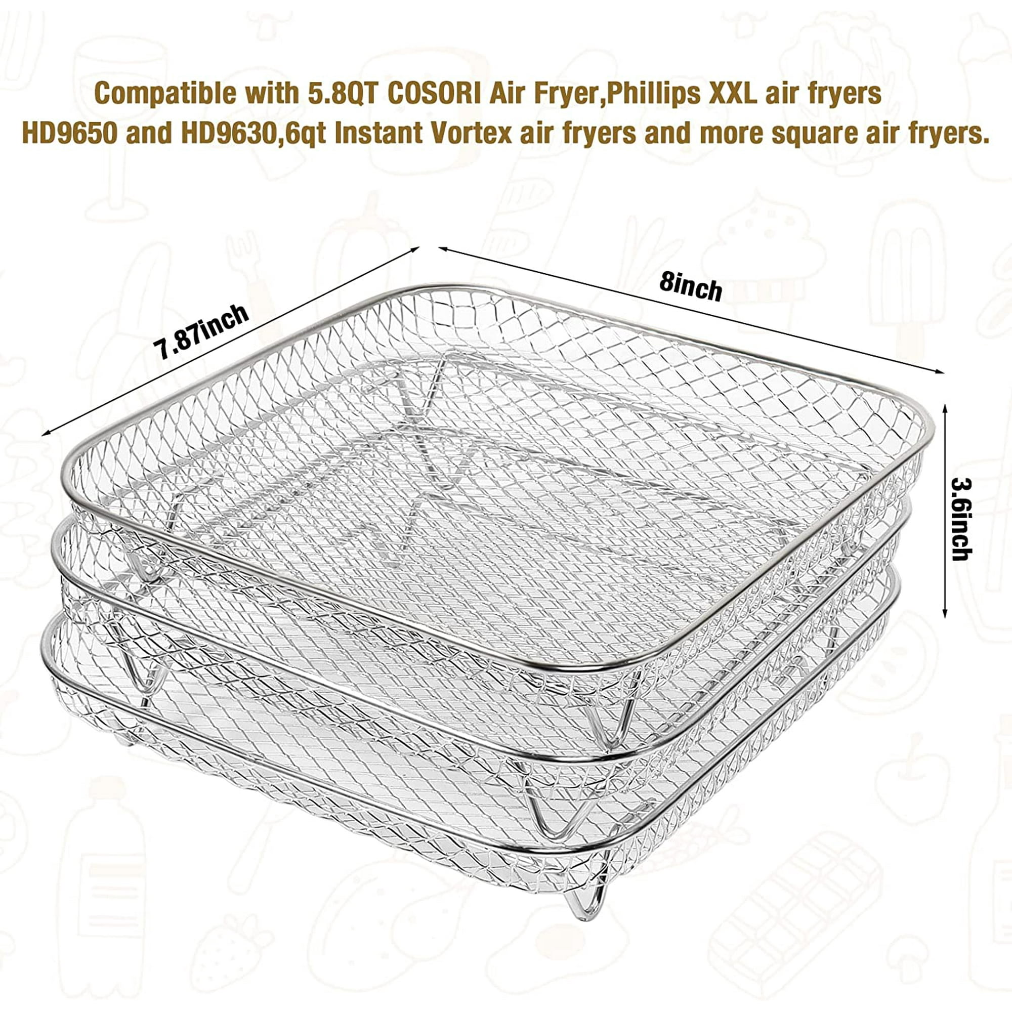 Instant vortex air fryer rack sale