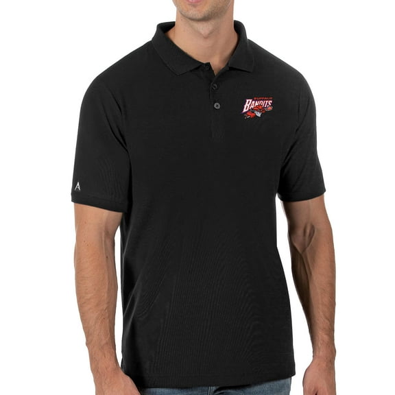 Men's Antigua Black Buffalo Bandits Legacy Pique Polo