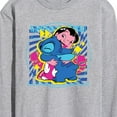 thumbnail image 3 of Disney - Lilo & Stitch - Lilo Stitch Hug - Men's Long Sleeve T-Shirt, 3 of 5