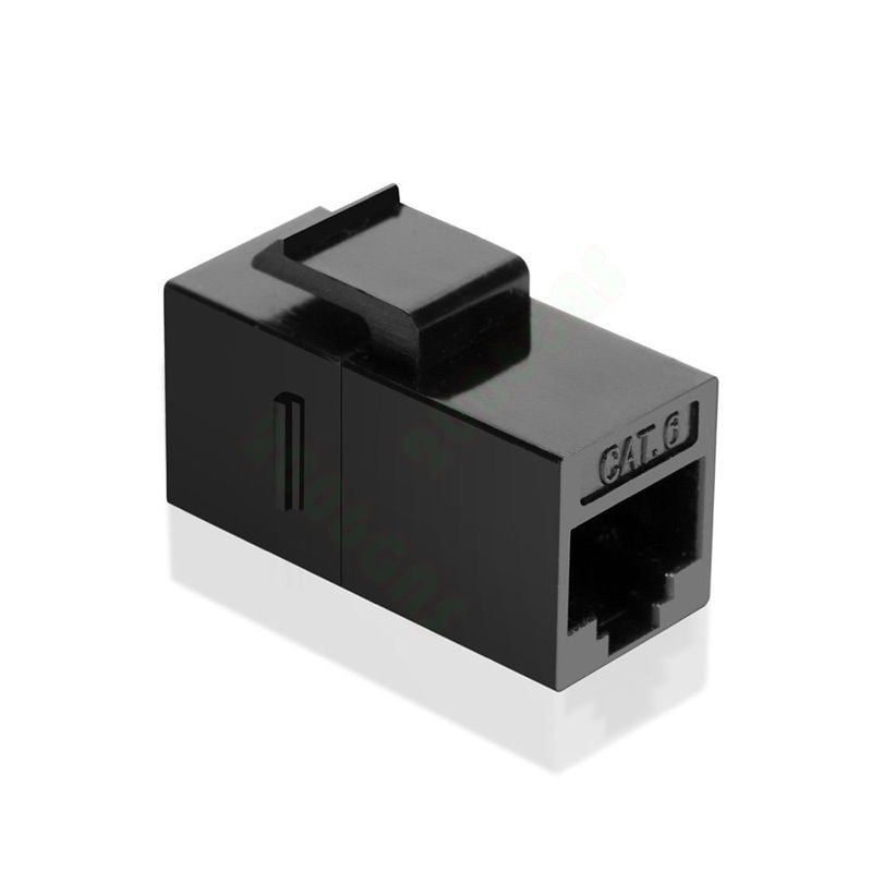 RJ45 Female to Female UTP CAT6 Keystone Insert Wall Plate Adapter Jack