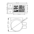 thumbnail image 3 of 24V 36V 48V Black Plastic LCD Display Panel with SM Plug for 250W 350W Electric Bicycle Controllers - E-Bike Control Monitor Unit Included in Package, 3 of 5
