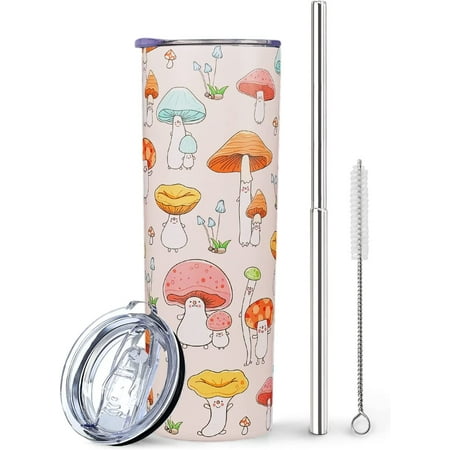 

Mushroom Cup Mushroom Gifts for Women/Mushroom Lovers Cute Coffee Tumbler/Mugs for Women Mushroom Mug/Coffee Cup Mushroom Stuff/Accessories/Decor Unique Birthday Gifts for Women - 20 Oz Tumbler