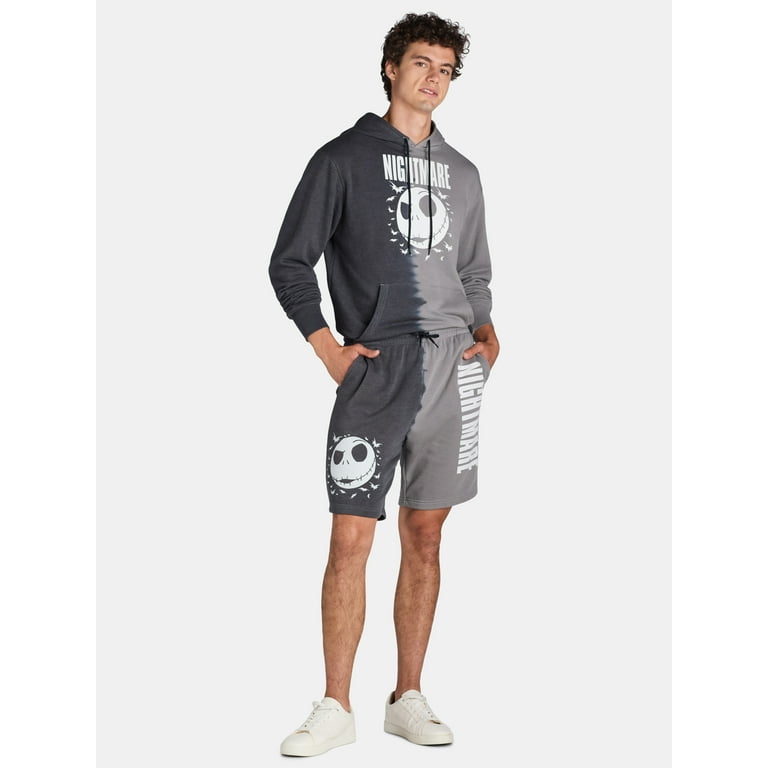 Nightmare Before Christmas Men s Tie Dye Graphic Print Shorts 9 Inseam Sizes S 3XL