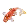 thumbnail image 1 of Handmade Goldfish Statue Desktop Ornament Natural Elegant Crafted Unique Idea, 1 of 8