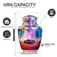 thumbnail image 2 of Yatskia Colorful Lightning Car Little keepsake Urn for Adult Ashes Mother and Father, Decorative Large Funeral Urn for Human Ashes Adult, (Tasty 10 Inch and 3 Inch), 2 of 8