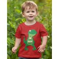 thumbnail image 5 of Tstars Boys Unisex Valentine's Day Shirts for Kids Love Valentine's Day Dinosaur t-shirts I Love You This Much T Rex Gift Idea for Boy Toddler Kids T Shirt, 5 of 7