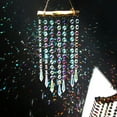 thumbnail image 2 of Hanging Crystal Prism Suncatcher Ornament Crystal Wind Chimes for Outside Colorful Glass Beads Chain Pendant Decorative, 2 of 9
