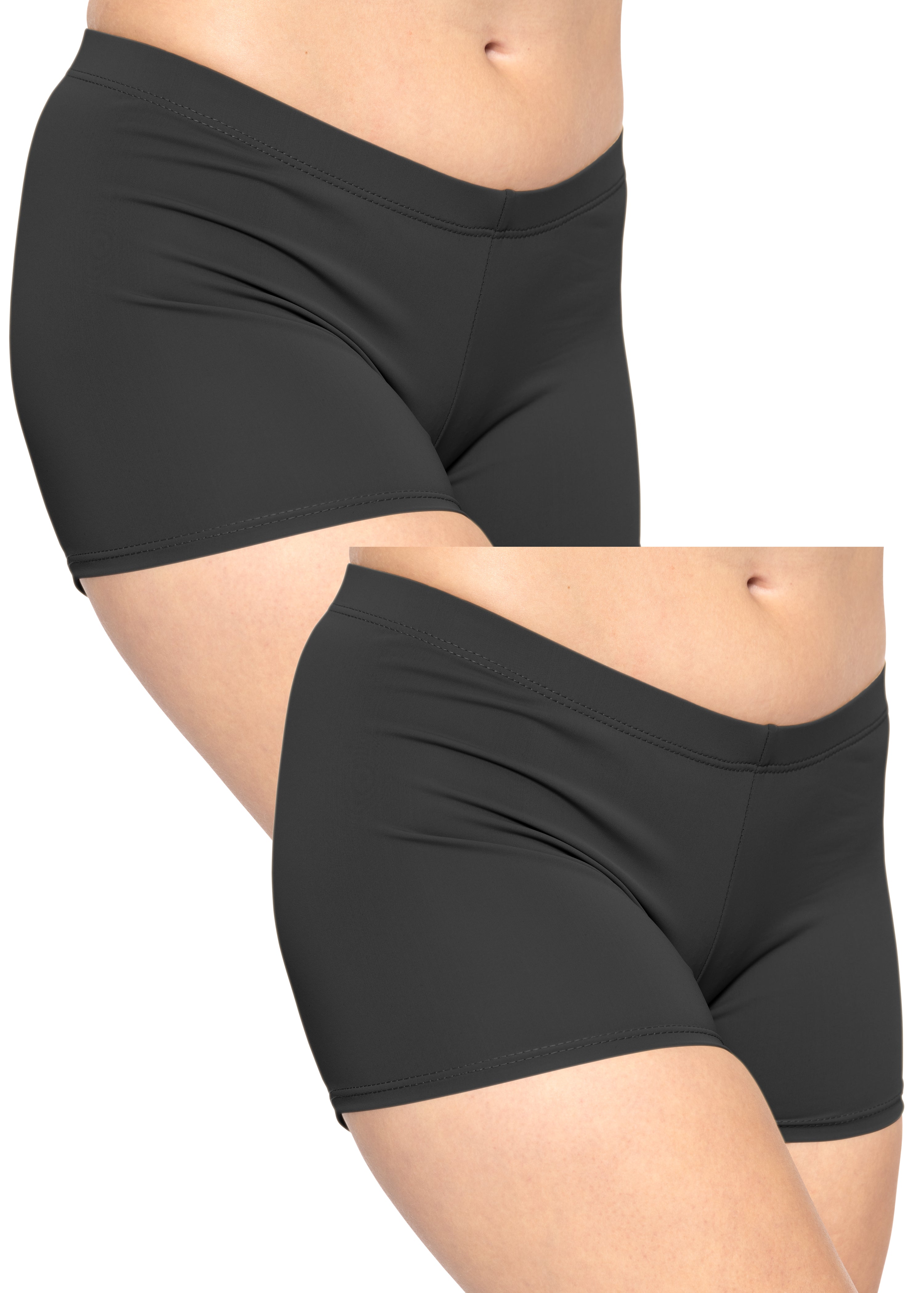 STRETCH IS COMFORT Women's Plus Size Nylon/Spandex Booty Shorts | XL-3XL -  Walmart.com